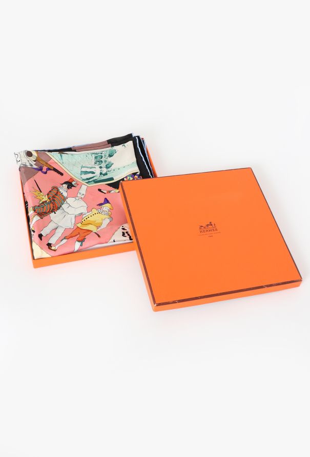 Hermès 'Le Carnaval De Venise' 90cm Silk Carré - 6