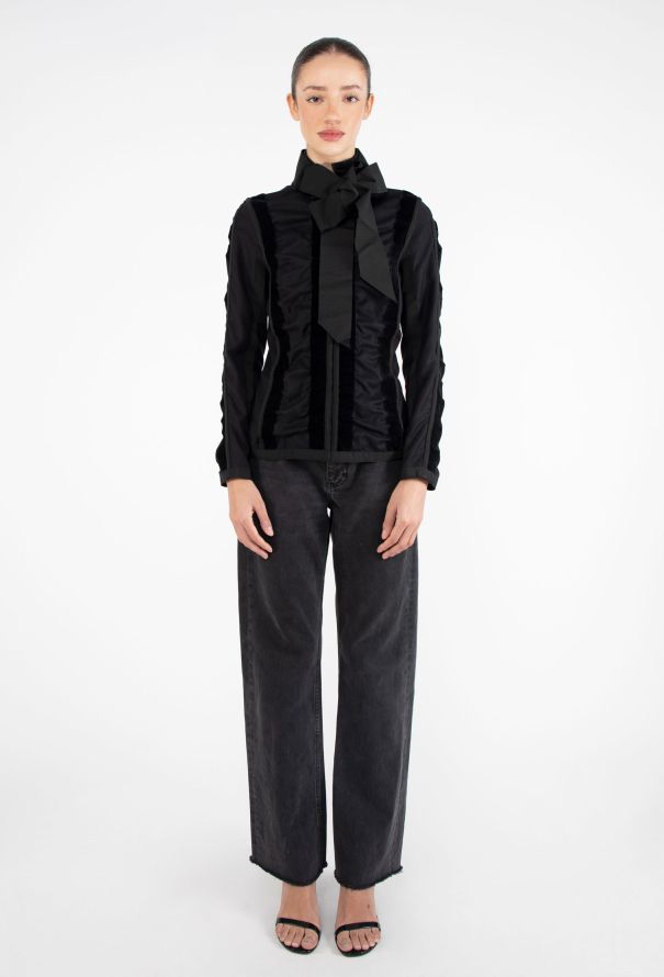 Saint Laurent Campaign F/W 2002 Ruched Ribbon Jacket - 3