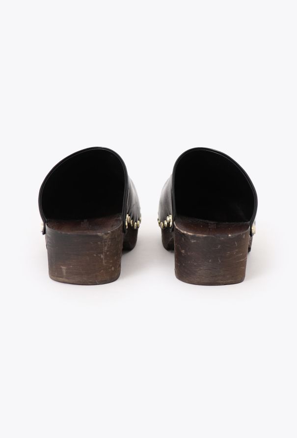 Khaite 2022 Leather Studded Lucca Clogs - 4