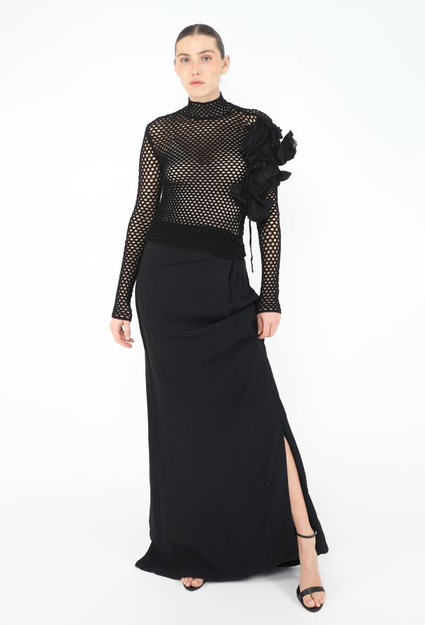 Valentino Collector F/W 2001 Floral Appliqué Ensemble - 3