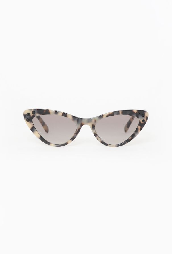 Miu Miu 2019 Tortoiseshell Cat-Eye Sunglasses - 1