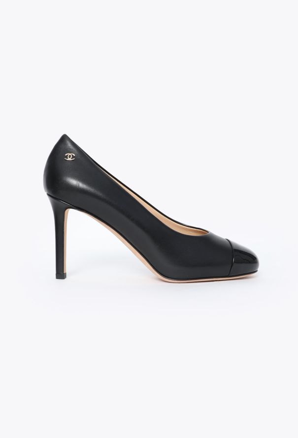 Chanel Classic Cap-Toe Leather Pumps - 1