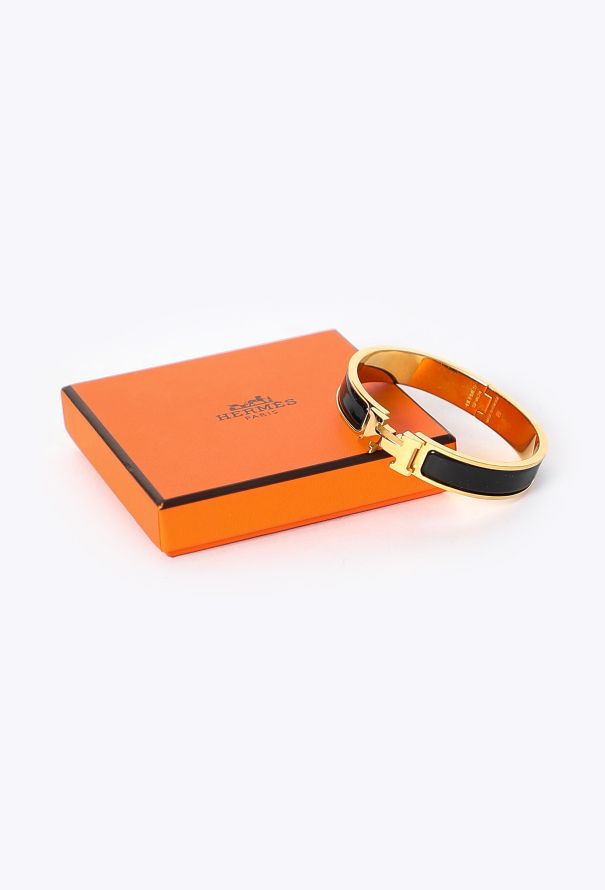 Hermès Thin Enamel Clic Clac 'H' Bracelet - 4