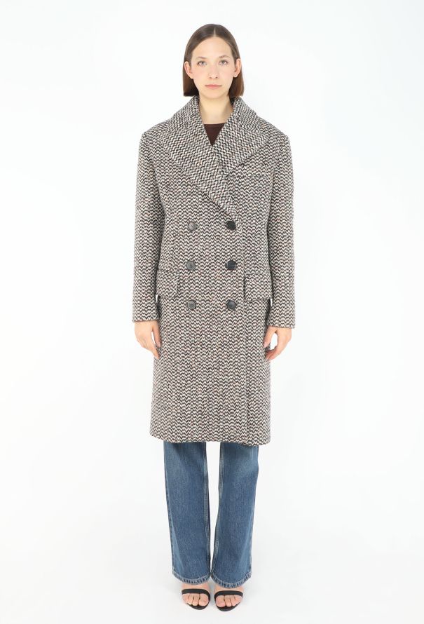 Miu Miu F/W 2023 Oversized Harris Tweed Coat - 1