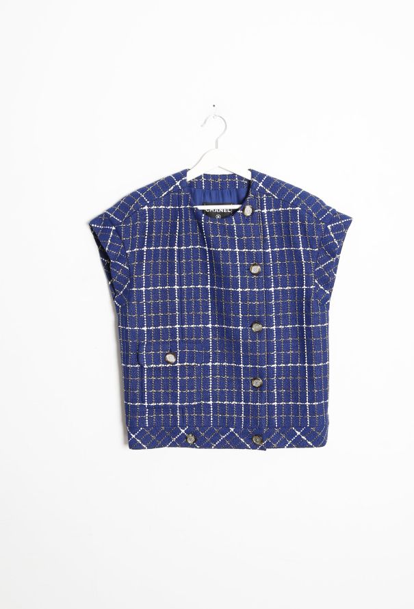 Chanel Resort 2020 Metallic Checkered 'CC' Top - 9 Chanel Resort 2020 Metallic Checkered 'CC' Top - 9