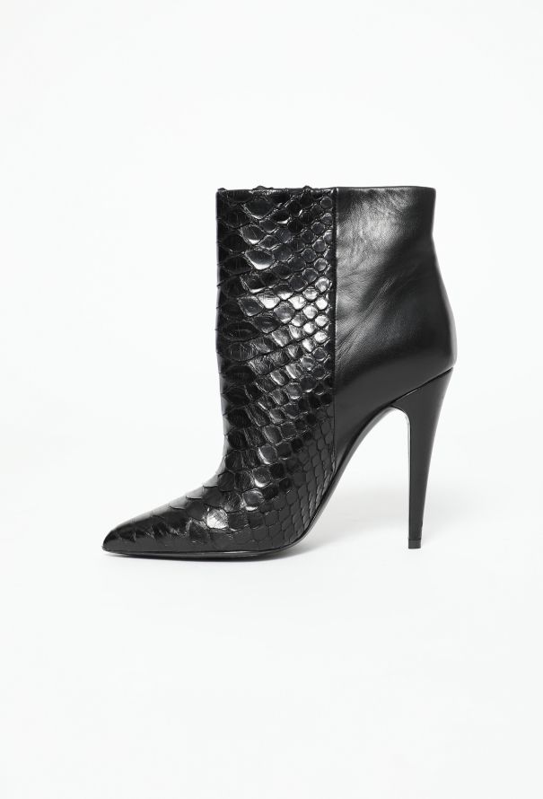 Saint Laurent 2019 Python Ankle Boots - 4 Saint Laurent 2019 Python Ankle Boots - 4