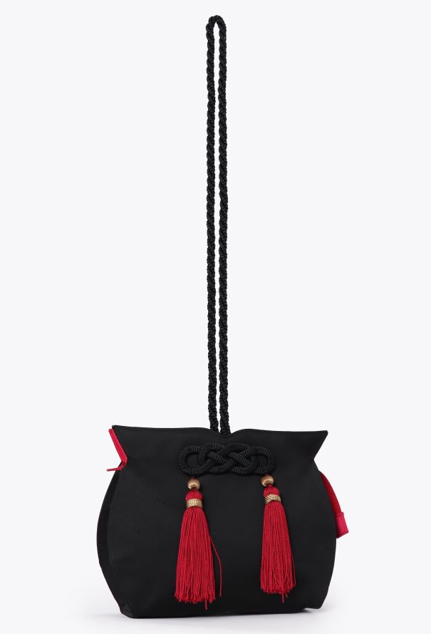 Saint Laurent '90 Black Silk Clutch - 2