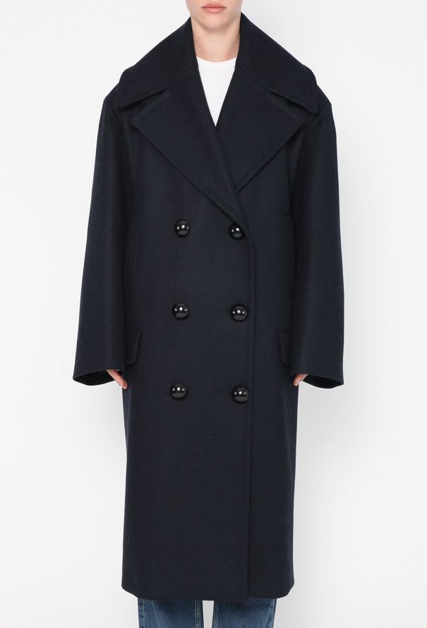 Alaïa F/W 2022 Oversized Naval Coat - 4