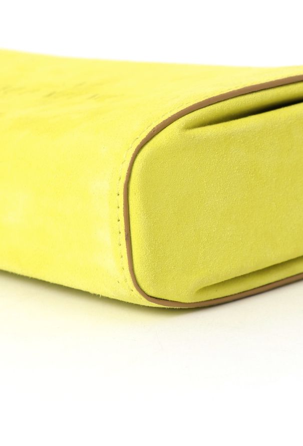 Valentino Yellow Suede Clutch - 10 Valentino Yellow Suede Clutch - 10
