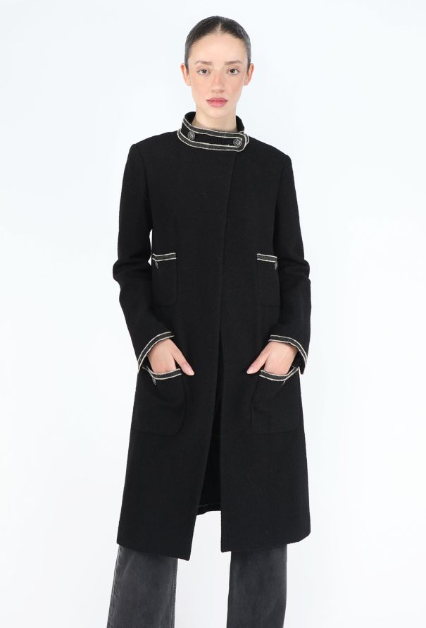 Chanel Resort 2014 Paris-Singapore Bouclé Military Coat - 4