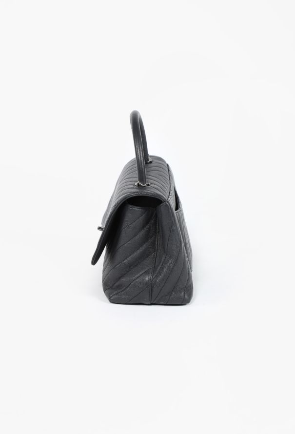 Chanel Coco Chevron Top Handle Bag - 5