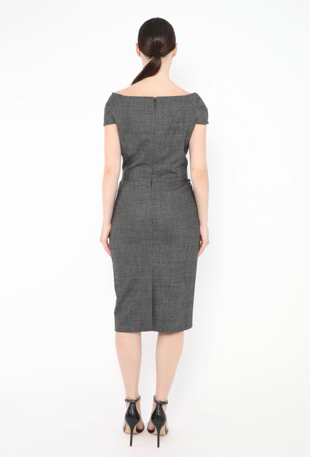 Dior Tailored Off-Shoulder Dress - 4