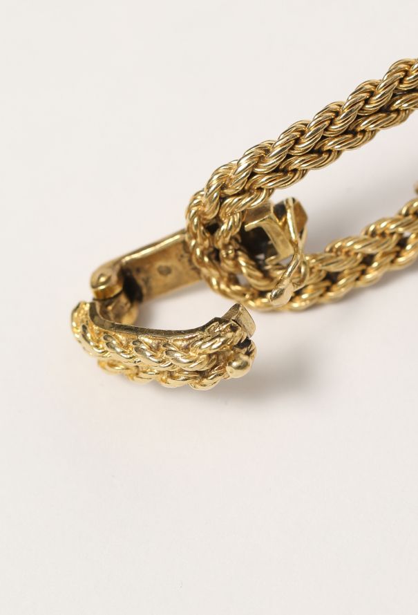Vintage Fine Jewelry 1960s 18k Gold Braided Chainlink Bracelet - 5