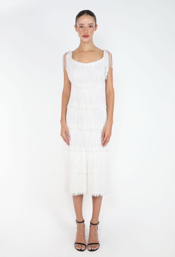 Azzaro ICONIC 1969 Tiered Fringe Dress - 3
