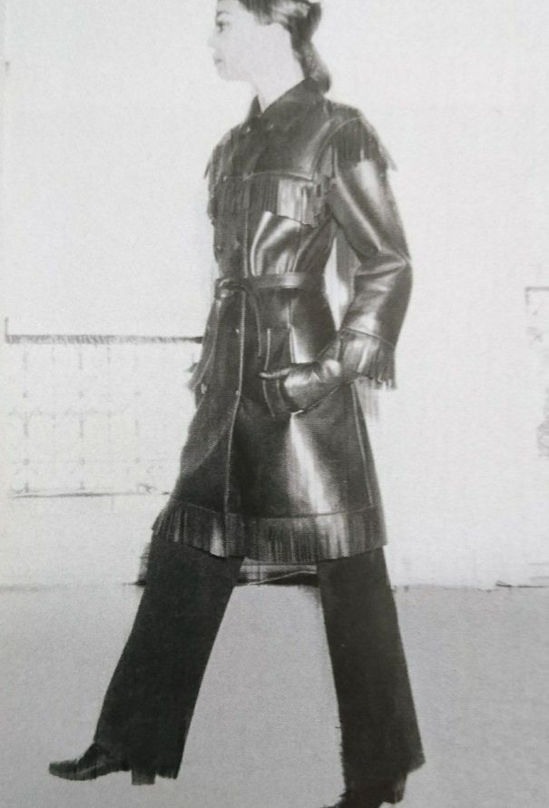 Saint Laurent COLLECTOR 1968 Haute Couture Leather Fringe Coat - 2