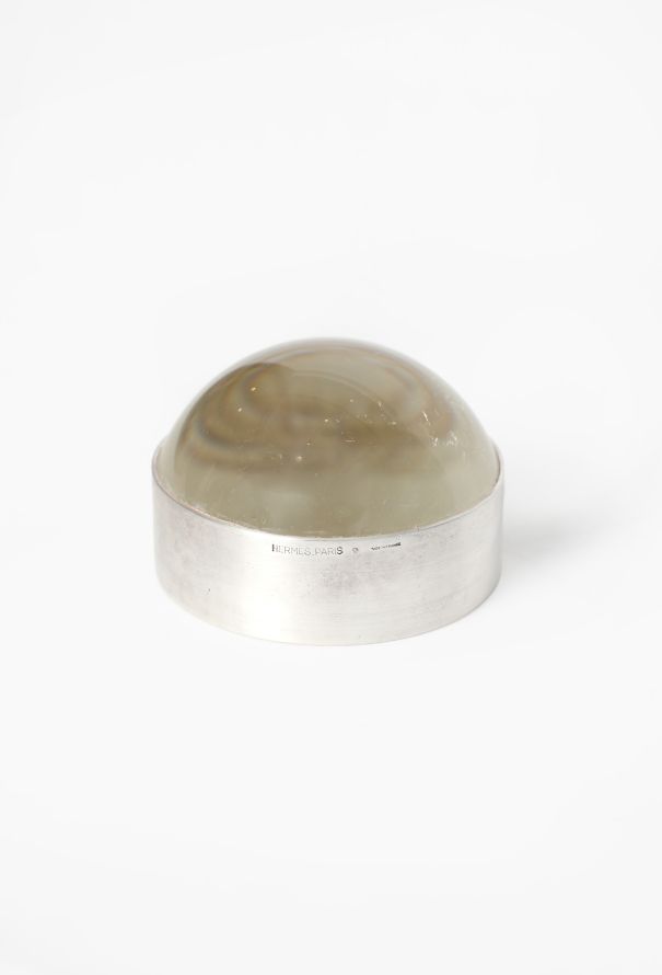 Hermès Silver Desktop Magnifying Glass, 1960s - 3