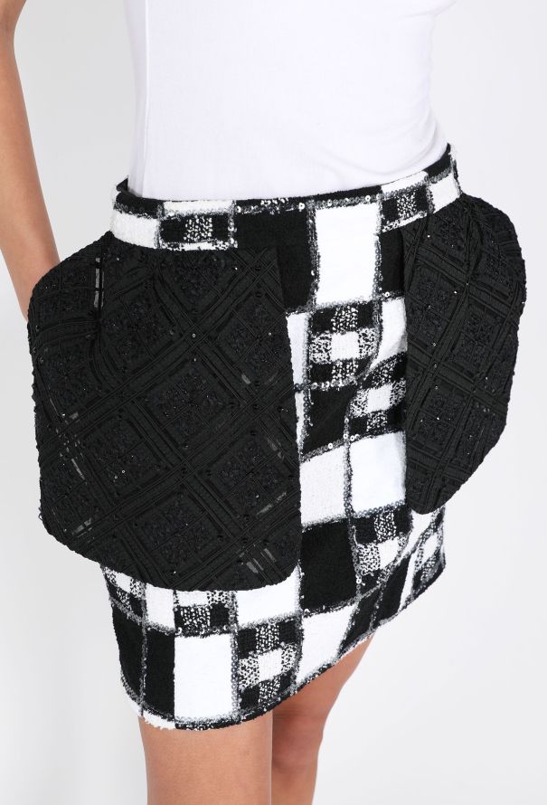 Chanel Demi-Couture Tweed & Sequin Skirt, S/S 2024 - 4