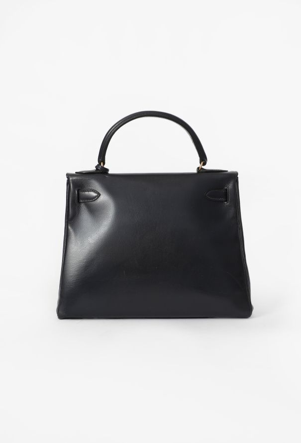Hermès Vintage Navy Box Kelly Retourné 28, 1963 - 6