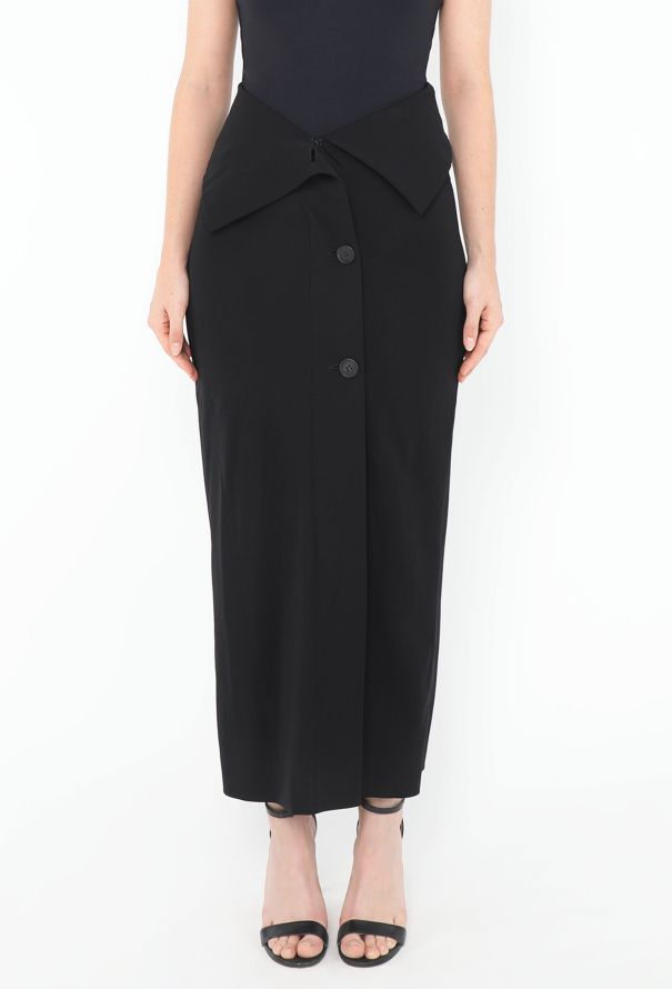 The Row 2022 Asymmetrical Folded Skirt - 2