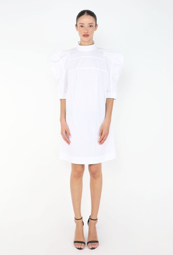 Chloé Puff-Sleeve Cotton Dress - 2