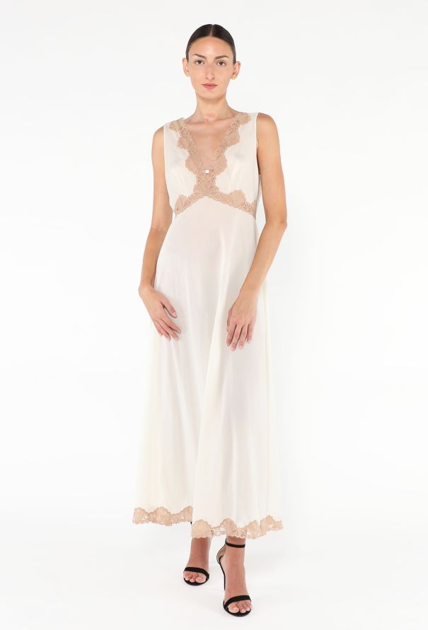 Emilio Pucci '60s Lace Trim Slip Dress - 2