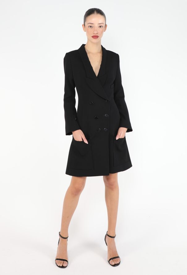 Balenciaga F/W 2004 Sculpted Tuxedo Dress - 1