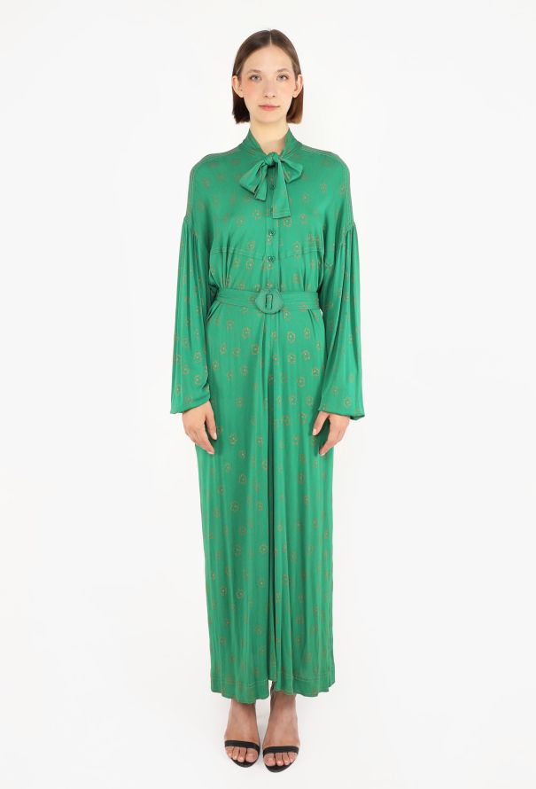 Jean Muir Belted Lavallière Dress, 1970s - 3
