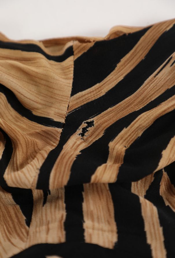 '70s Tiger Printed Overlay Dress - 9