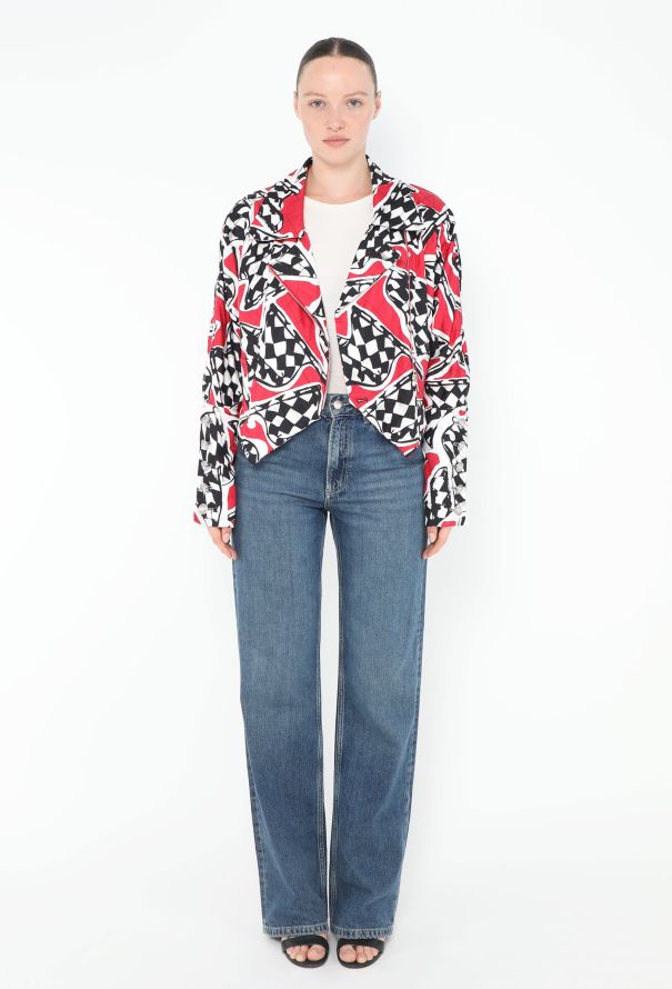 Chanel Resort 2023 Harlequin Silk Jacket - 4