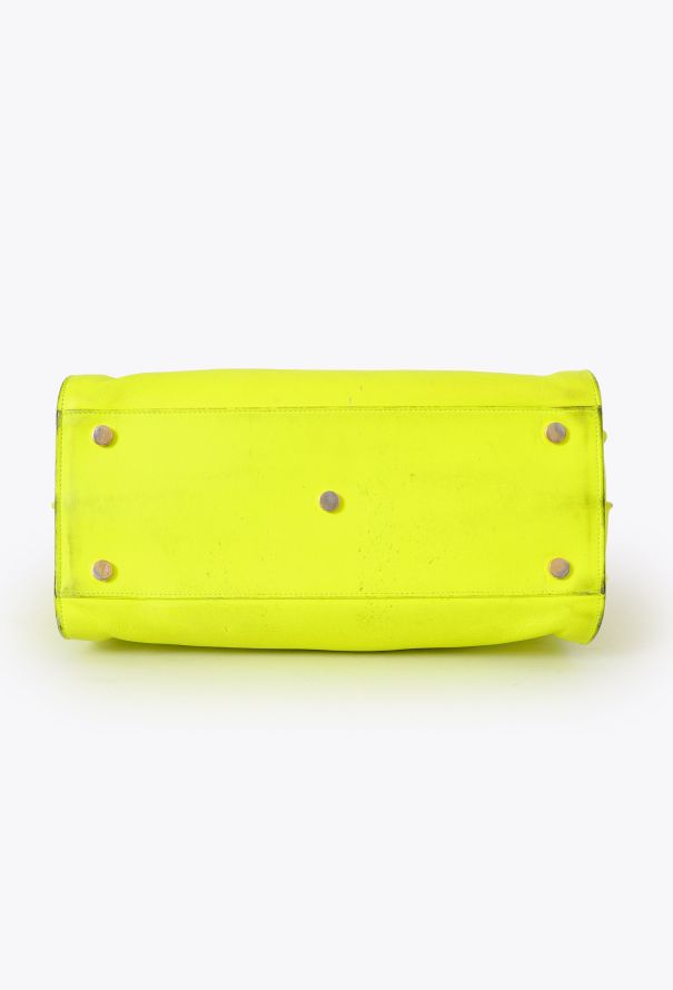 Saint Laurent Neon Yellow Small Sac de Jour - 7