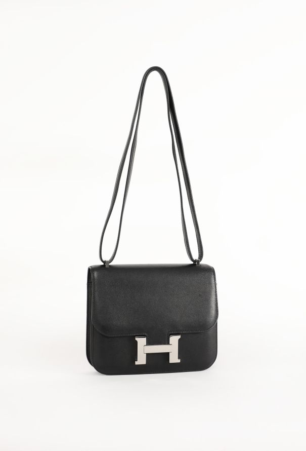 Hermès Black Mini Swift Constance 18 Bag - 5