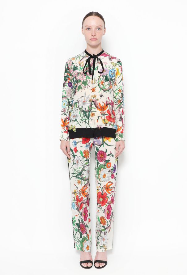 Gucci Resort 2017 Floral Silk Ensemble - 1