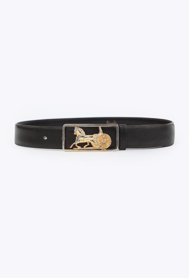 Céline Vintage Calèche Leather Belt - 1