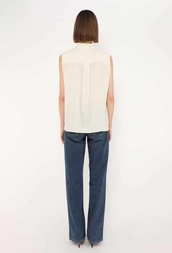 Céline Classic Silk Lavallière Blouse - 4