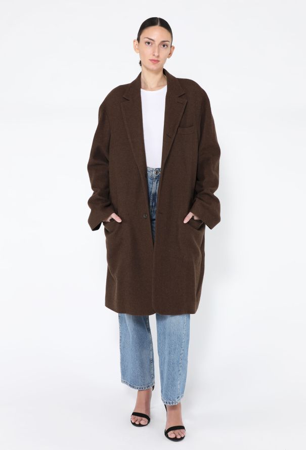 The Row 2022 Silk and Cashmere Tailored Coat - 4