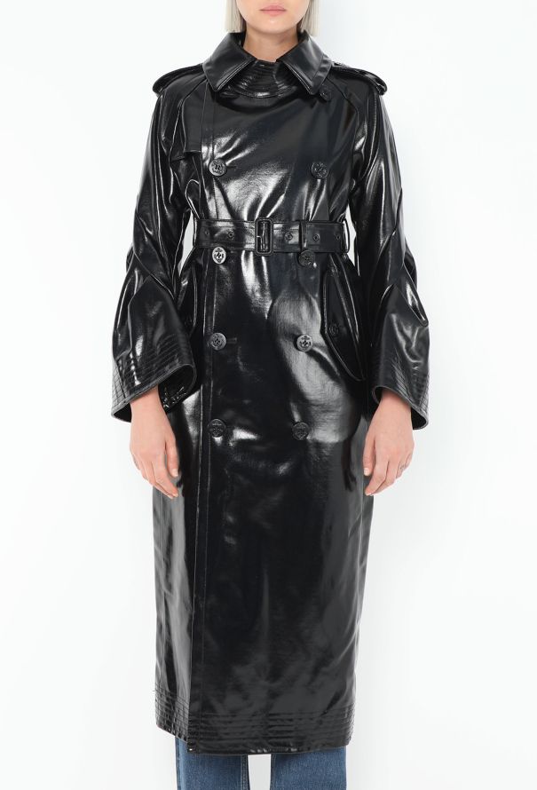 Sacai 2023 Patent Bell Sleeve Trench - 2