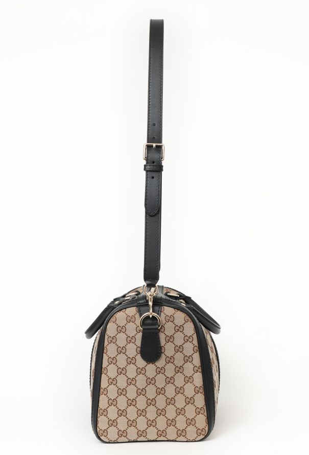 Vintage Gucci Black Signature Boston Bag