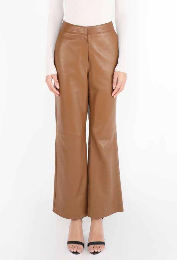 Jil Sander 2025 Lambskin Bootcut Pants - 3