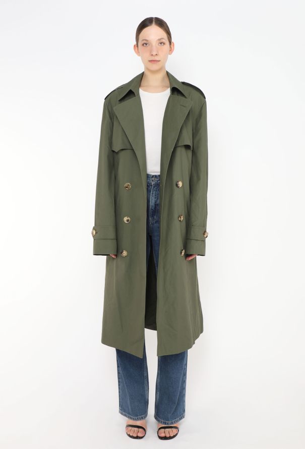 Céline S/S 2019 Gabardine Belted Trench - 1