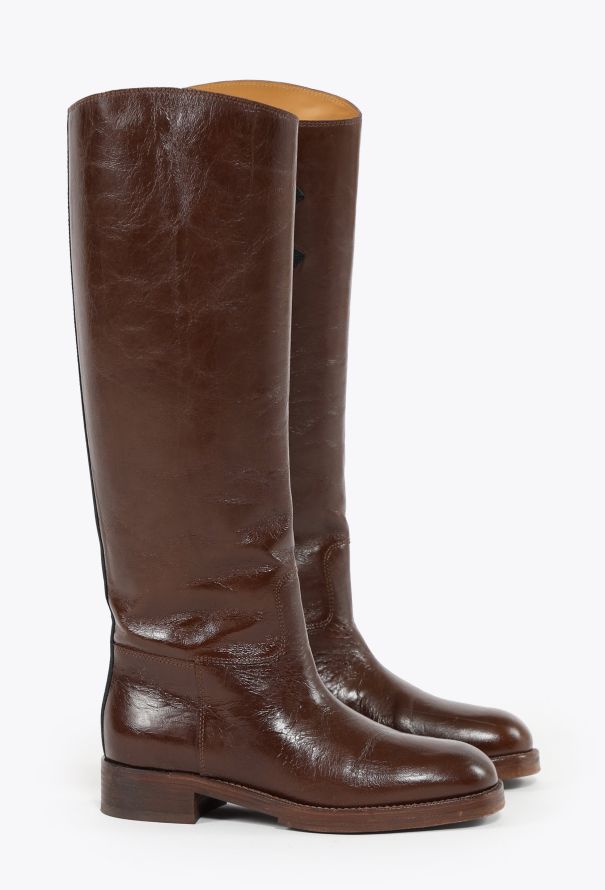Chanel Leather 'CC' Riding Boots - 3