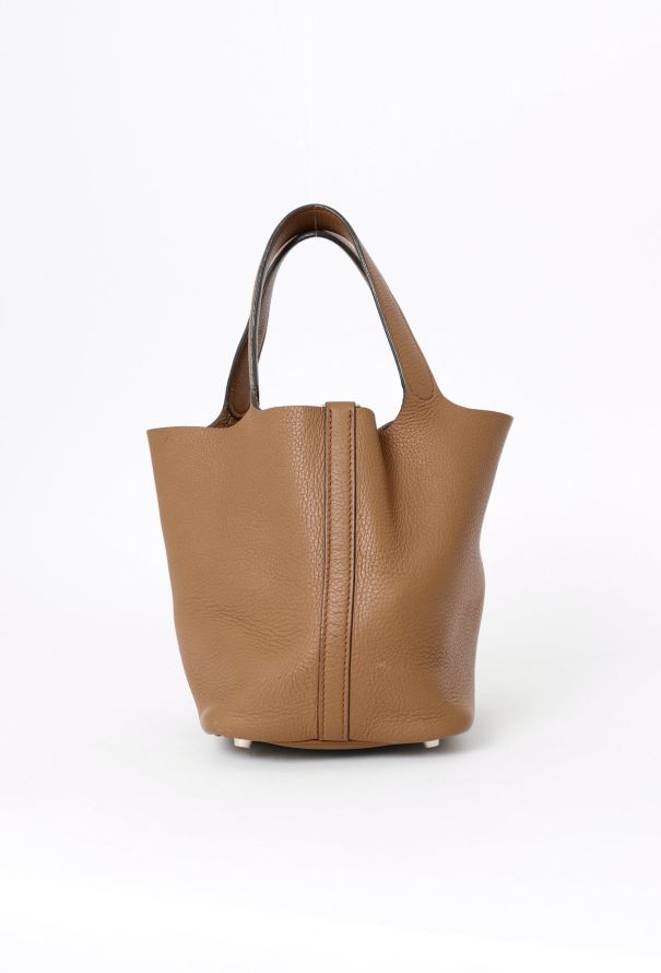 Hermès Tabac Camel Clémence Picotin 18 - 3 Hermès Tabac Camel Clémence Picotin 18 - 3