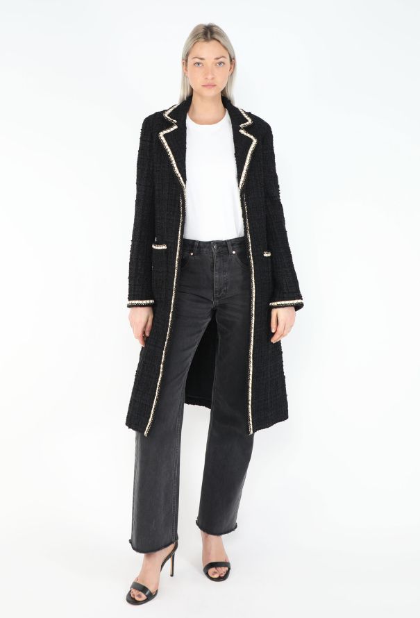 Chanel Pre-Fall 2021 Tweed Lamé Trim Coat - 6