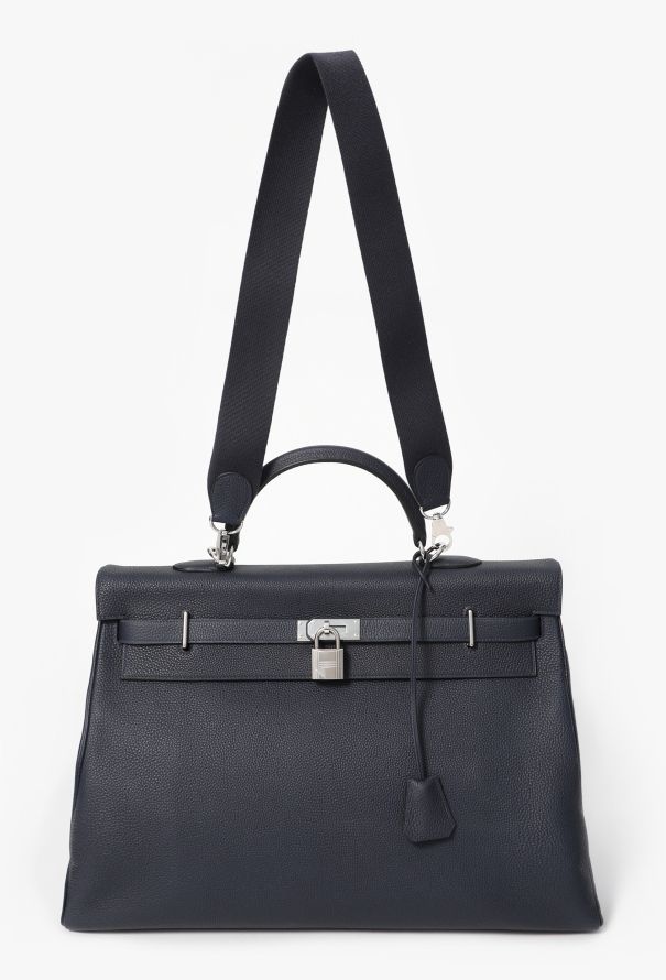 Hermès Bleu Nuit Togo Kelly Retourné 50 - 3