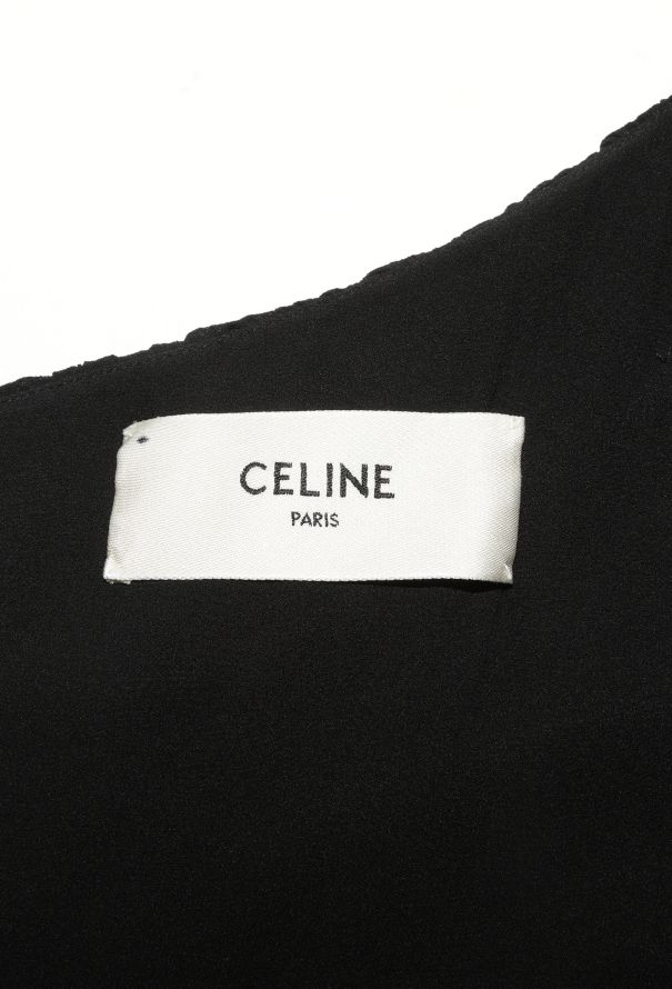 Céline S/S 2019 One-Shoulder Silk Dress - 5