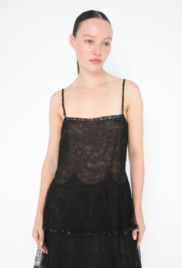 Chanel Embellished Tiered Lace Dress - 3