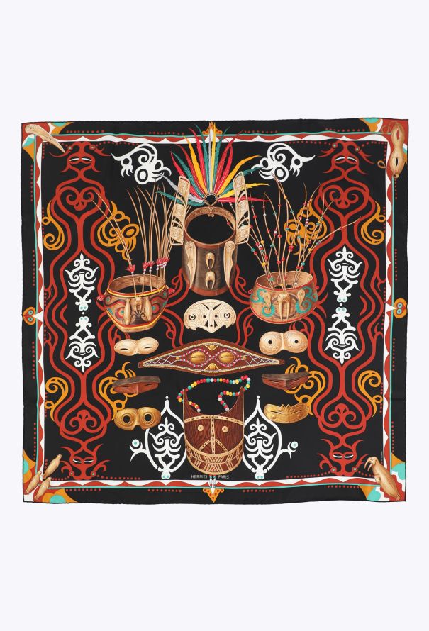Hermès 2019 'Le Regard de l’Arctique' 90cm Silk Carré - 1