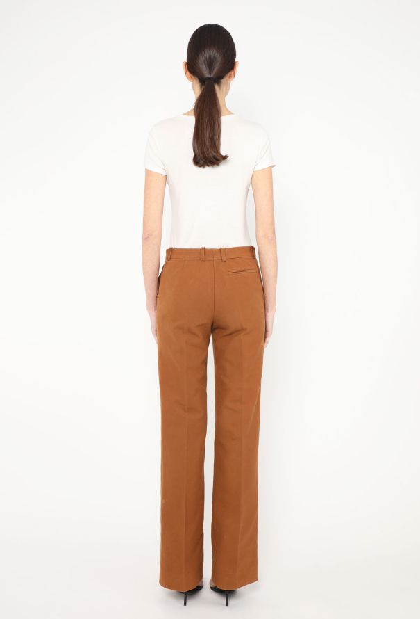 Céline Classic Flared Cotton Trousers - 4 Céline Classic Flared Cotton Trousers - 4