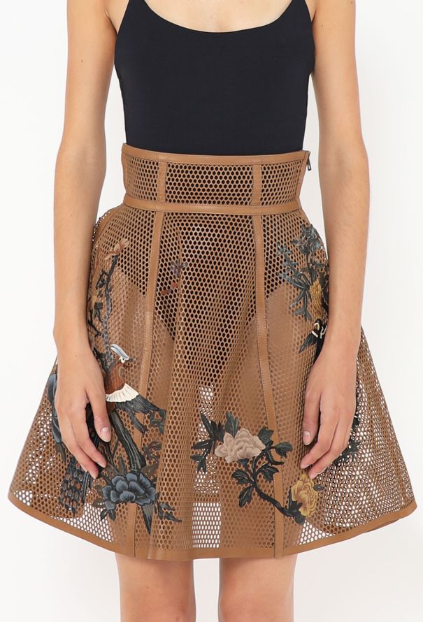 Dior STUNNING 2022 Hand-Painted Honeycomb Skirt - 5 Dior STUNNING 2022 Hand-Painted Honeycomb Skirt - 5