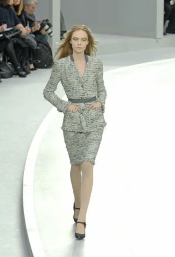 Chanel Metallic Silk Lesage Skirt, F/W 2008 - 2