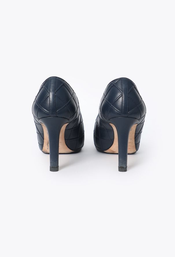 Chanel Quilted Cap Toe Pumps - 4